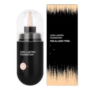 Matte Liquid Foundation, 30ml Foundation Makeup Portable, Longwear Concealer & Moisturizing, Makeups Base for Skin Types, Women, Dancing, Sports, and All Day Wear (liuxingyushangmao112, neuf)