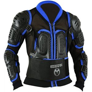Veste de Protection pour Enfants, Motocross, Cyclisme, Tout-Terrain, Dirt Bike, Paintball, Quad, Patinage, Escalade, L (GearX Shop, neuf)