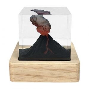 Lampe Volcan - Veilleuse Volcan En &Eacute;ruption Aliment&eacute;e Par USB, Veilleuse Coul&eacute;e De Lave En R&eacute;sine | Lampe De Table Pour Chambre &Agrave; Coucher, Chambre D'enfant, Salon (winzuasl, neuf)