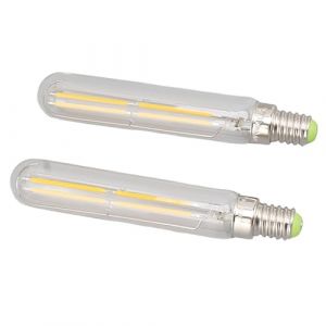 Haofy Ampoule Tube LED T20x120 4 W E14 2300 K Lumi&egrave;re Chaude &ndash; Filament Vintage sans Scintillement, &eacute;conomie d'&eacute;nergie 25 000 Heures, Lot de 2 pour Chambre, Salon, &eacute;clairage de Bureau (Transparent) (Herexty, neuf)