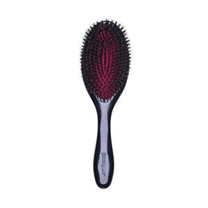 Denman Cushion Hair Brush (Medium) with Soft Nylon Quill Boar Bristles - Porcupine Style for Grooming, Detangling, Straightening, Blowdrying and Refreshing Hair – Black, P082M (Denman Brush., neuf)