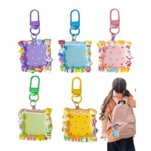 TPZORJX Lot de 5 porte-clés photo- image trousseau de clés, porte-clés personnalisé avec pendentif,cadre photo transparent, porte-clés en acrylique,pour Famille,Des couples, DIY Souvenir(Multicolore) (Sunlaxy OU, neuf)