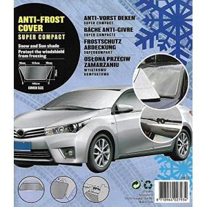 B&acirc;che Pare Brise, 145 X 70 B&acirc;che Pare Brise Anti Givre, Voiture Couverture de Pare-brise, Pare Soleil neige, Pare-brise Avant pour Voiture Anti UV Repliable (Bazar apetitprix, neuf)
