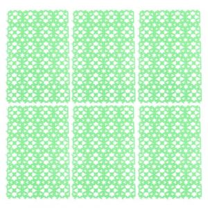 VICASKY Lot de 6 Tapis Antid&eacute;rapants pour Cages D&rsquo;Animaux Tapis Protecteurs en Plastique Vert pour Pattes de Lapin Hamster Cochons D&rsquo;Inde et Petits Rongeurs Couleur Couleur Al&eacute;atoire (Micanties, neuf)