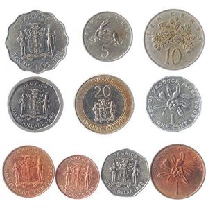 10 Vieilles PIÈCES DE Monnaie DE LA JAMAÏQUE. Dollar JAMAÏCAIN À Collectionner PIÈCES ÎLE des CARAÏBES. Choix Parfait pour Votre Tirelire, Porte-Monnaie ET Album pour LA Monnaie (Gerda Group, neuf)