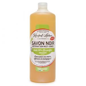 Rampal Latour - Savon Noir Nettoyant soin Multi-Usages à l'huile de lin - Parfum Amande - Efficace et écologique - Hypoallergénique - Doux pour vos Mains - 1L (RAMPAL LATOUR, neuf)