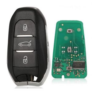 Cl&eacute; Electronique Vierge pour Peugeot, pour Citro&euml;n - IM2A - PCF 7945/7953M - HITAG AES - ID4A - pour C4 Cactus, Picasso, Grand Picasso 2017-2020 - pour Peugeot 208, 308, 508, 3008, 5008 : 2017-2020 (Cl&eacute;s Auto Services, neuf)