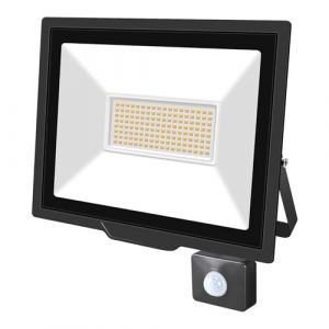 SKYWORLD Projecteur LED Exterieur,100W Projecteur Avec D&eacute;tecteur de Mouvement 1 pi&egrave;ce,Blanc Chaud LED Spot Ext&eacute;rieur avec D&eacute;tecteur IP66 Etanche pour Jardin Patio Garage Entr&eacute;e (FSYP, neuf)