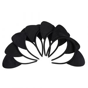 Beavorty 6 Pièces Bandeau Oreilles De Chat Clips D'oreilles De Chat -tête Oreille De Chat Costume De Chat Pour Enfants Jolis Bandeaux Oreilles De Chat De Chat Noir Black En Tissu (T Innovation·HX, neuf)