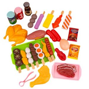 Jouet Barbecue Enfant et Accessoires, Jeu D'Imitation Jouets Cuisinière pour Barbecue, Jouets de Cuisine Enfant, Jouet Aliment Cuisine Jouetss Ensemble de Nourriture pour Barbecue (yuruoda, neuf)