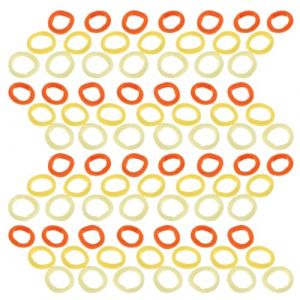 DECOMELODY 500 Élastiques à Cheveux pour Bébé Filles – Petits Élastiques en Nylon Haute Élasticité – Couleur Jaune Clair – Lot de 100 Pièces – Attaches Douces Qui N’Abîment Pas les Cheveux – (FINNG, neuf)