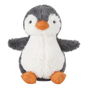 Aurasky Peluche Pingouin Jouet, 23cm Doudou Poupée en Peluche, Gris Oreiller Figurine Cadeau pour Enfants et Adultes (JGEU, neuf)