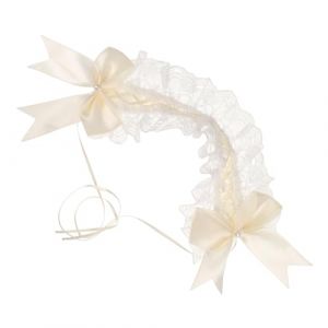GALPADA Accessoires De Vêtements Lolita Bandeau De Cheveux Avec Nœud Style Vintage Pour Robe Lolita Fête Accessoires Décoratifs Pour Costume De Femme De Chambre (Hargrove Hare, neuf)