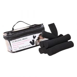 Tiges &agrave; friser fra&icirc;ches et roulettes spongiformes qui n'endommagent pas les cheveux, ensemble de coiffure, comprend un sac en PVC recyclable, des tiges en &eacute;ponge torsad&eacute;es, des tiges &agrave; cheveux souples (Lusbees, neuf)