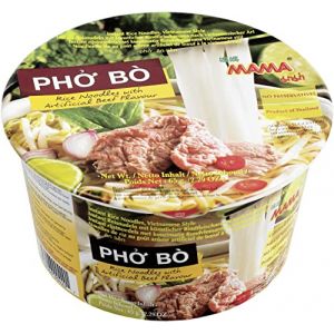 Instant bowl nouilles de riz, Pho Bo, b&oelig;uf - 65 gr (Encas d'Asie, neuf)