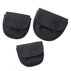 Arroopu Housse pour Moulinet Fly,Rangement Portable Ajustable - 3 Pi&egrave;ces Housse De Moulinet De P&ecirc;che - pour Hommes Eau Douce Eau Sal&eacute;e Ext&eacute;rieur Rive R&eacute;cif Bateau Quai Lac Rivi&egrave;res Plage (alieng, neuf)