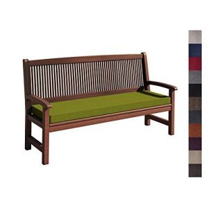 sunnypillow Coussin pour Banc de Jardin 100 x 40 x 5 cm plusieures Tailles et Couleurs à Choisir Assise Confortable pour Banc de terrasse/Balcon/Banquette/Galette de Chaise Vert Limone (Globix24, neuf)