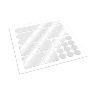 AlphaShield K099 K100 Protection pour cadre de vélo et de chaîne en carbone pour VTT BMX Protection de peinture, Transparent mat. (Finest-Folia, neuf)