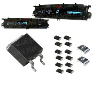 KIT 15 COMPOSANTS RÉPARATION COMPTEUR TABLEAU DE BORD | MOSFET IRF3710S + FUSIBLE CMS + RÉSISTANCE CMS | REMPLACEMENT COMPATIBLE POUR SCENIC 2 II & ESPACE 4 IV (FRANCE DESTOCKAGE, neuf)