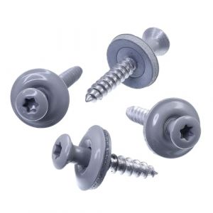 SECCARO Vis Spengler 4,5 x 25 mm, RAL 7030 gris pierre, acier inoxydable A2, anneau d'étanchéité EPDM 15 mm, TX/six pans creux, 100 pièces (ecomserv - Advanced eCommerce Service, neuf)