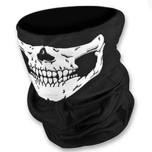 Tour de cou tête de mort fantôme masque moto (ABSOLUTE DISCOUNT, neuf)