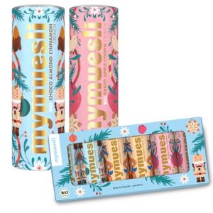 mymuesli Mix de Noël (2x575g+set Mini de 6) avec Christmas Choco Crunchy, Christmas Cookie Granola et coffret cadeau Xmas Mini de 6 mueslis | Le petit déjeuner d'hiver sain: BIO & sans huile de palme (mymuesli AG, neuf)