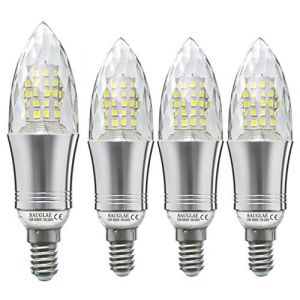 SAUGLAE E14 LED Bougie Ampoules 12W, 100W &Eacute;quivalent Ampoules &agrave; Incandescence, 6000K Blanc Froid, Non Dimmable, 1200LM, Petite Vis Edison, Lot de 4 (Sagel, neuf)