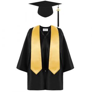Générique Toque Diplome Enfant,Costume Tunique DiplôMé éTudiant Enfant Fille Chapeau Diplome Lot PréScolaire éTole Photographie Toge Diplome Primaire Bleu Cadeaux Enfants 1 an (NIEUCD, neuf)