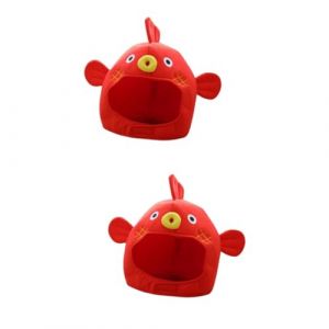 LIFKOME Lot De 2 Chapeaux De Poisson En Peluche Réglables Pour Cosplay Déguisement De Poisson Pour Halloween Et Quotidiens (Yaeerang, neuf)