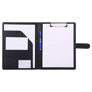 Porte Documents Porte Bloc A4, Mymazn Range Documents, Trieur Organiseur Portfolio Planchettes Porte-formulaires (noir) (hakunahakuna, neuf)