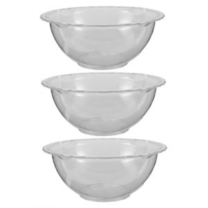 FRCOLOR 3 pi&egrave;ces Bac &agrave; Laver Visage Transparent Petit Lavabo Plastique pour Soins Peau Usage Professionnel et Domicile Bassin pour Salons de Beaut&eacute; et Esth&eacute;ticiennes (Different Quality, neuf)