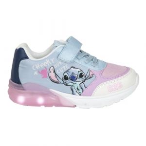 Disney Stitch Chaussures Sport Filles, Baskets Lumineuses pour Filles, Cadeau Filles, Tailles EU 30 à 35 (Multicolore, Système Taille Chaussures EU, Enfant de 2 à 5 Ans, Femme, Numérique, Moyen, 34) (La Esencia, neuf)