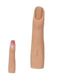 Doigt d'Exercice des Ongles Doigt Artificiel | . Doigt d'Exercice de Manucure en Silicone Flexible, Faux Doigt d'Ongle Doigt d'Exercice - Doigt d'Exercice des Ongles - Outils de Doigt Amovibles pour (binratolre, neuf)