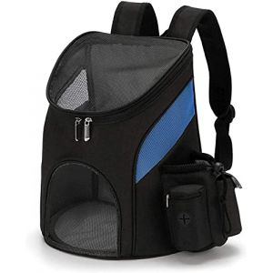 IFIKK Sac à Dos Chien Chat Sac de Transport de Voyage Sac à Dos de Transporteur Pliable Double épaule Sac Kangourou Chien Ventral Poitrine Respirant et Pliable pour Chiot Chat Petit Chien (longyinhuxiao, neuf)