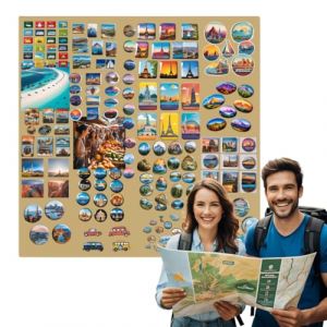 Anwicar Tableau Magn&eacute;tique - Tableau Effa&ccedil;able en Acier - Id&eacute;al pour Aimants et Notes - Tableau Noir Magn&eacute;tique Mural - Compatible avec Marqueurs Craie - Kit de Montage Inclus - 80x80 cm - Dor&eacute; (Anwicar, neuf)