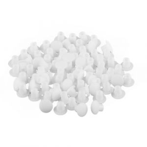 VIUWIZE 100 cache-trous en plastique blanc de 5 mm, bouchons de trous en plastique, cache-trous blancs, bouchons de trous pour meubles, cache-trous, cache-trous pour cacher le perçage de meubles (hengshuiganyunshangmaoyouxiangongsi, neuf)