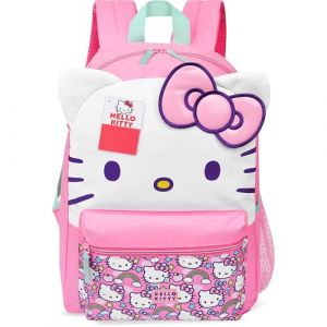Hello Kitty Sanrio Sac à Dos Fille et Ado Cartable Kawaii Léger Sac d'École Fille Sport Voyage Sortie Idée Cadeau Original (Get Trend., neuf)
