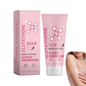 Lotion corporelle tonifiante glutathion,lotion corporelle éclaircissante au glutathion,lotions corp/orelle tonifiante/ionique pour une peau claire et éclatante,légère et à absorption rapide (1 PCS) (JIEXIANG, neuf)