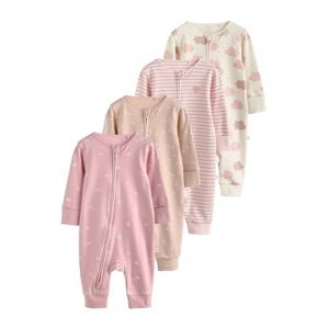 NEXT B&eacute;b&eacute; Fille Dors-Bien &agrave; Zip Double Sens b&eacute;b&eacute;, Lot de 4 Rose 12 Mois-18 Mois (Next Germany GmbH, neuf)