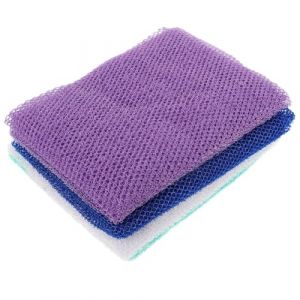 ULTECHNOVO 4 pi&egrave;ces Lot de Lingettes Exfoliantes Corps Serviette Japonaise R&eacute;sistante pour Dos Sauna et Accessoire Long pour Homme et Femme Nettoyage et Gommage Peau (Chad Bi, neuf)