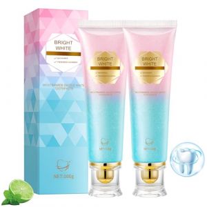 Niacinamide Whitening Toothpaste, 100g Dentifrice blanchissant au nicotinamide, Nettoyage en profondeur, réparation de l'émail et un Blanchiment Intensif, l'haleine Fraîche et l'élimination (2) (YTEEE, neuf)