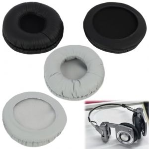 4 PCS Oreillettes pour Koss Porta Pro PP/KSC35/KSC75/KSC55, Oreillettes en Cuir Synth&eacute;tique pour Casques Portapro, Doux et Confortable, Facile &agrave; Remplacer, Tissus de Haute Qualit&eacute;（Gris et Noir） (QiShiQuan, neuf)