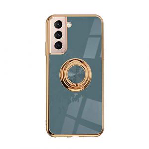 VooDirop Coque de Protection pour Samsung Galaxy S21 FE, t&eacute;l&eacute;phone Portable en Silicone TPU avec Anneau de Support &agrave; 360&deg; - Support magn&eacute;tique pour Voiture, Protection Antichoc (VooDirop, neuf)