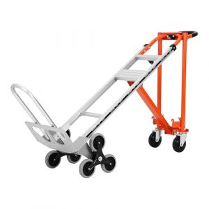 Garvee Diable Pliable Et Chariot Pliable 3 en 1, Capacit&eacute; 350 Kg, Chariot De Manutention avec Roues Solides, Sangles &Eacute;lastiques, Chariot De Transport pour Entrep&ocirc;t Marchandises - Monter Escaliers (HomeLI, neuf)