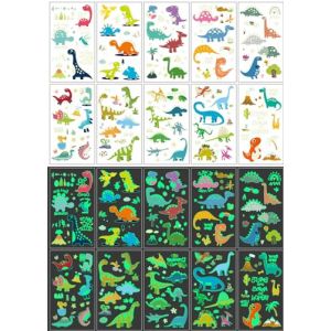 QQY 10 stickers tatouage temporaire lumineux, style mixte autocollant tatouage temporaire, tatouage lumineux, tatouage faux papillon sirène ou plus maquillage de fête (G) (EONYUANGUO, neuf)