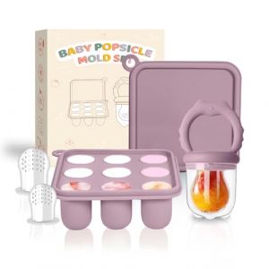 ZUFIO Grignoteuse bébé Mignon- Tetine grignoteuse bébé 4M+ moule à glace au lait maternel - Mangeoire à fruits-Idéal pour Lait Maternel, en Poudre, Fruits et Légumes - Lavable au Lave (ZUFIO-FR, neuf)