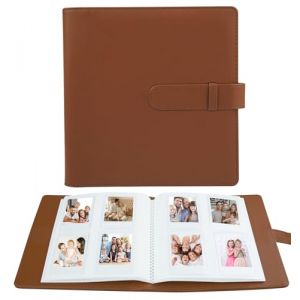 Album photo 256 pochettes pour appareil photo Fujifilm Instax Mini LiPlay 11 90 70 12 9 8+ 8 7S / Mini Link SP-1 imprimante / Polaroid SnapTouch PIC-300 Z2300 Mint Zip Instant Camera Printer (marron) (SUPGEEK-EU, neuf)