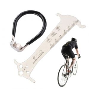 DLPRK 1 Pièce Jauge De Chaîne 7-en-1 Multitool, Outil Indicateur, Mesure d'usure Rapide Et Facile pour Vélo, Outil Vélo, Chaine Vélo, Acier Inoxydable (10cm) (YANG  LANCHUN UK STORE, neuf)