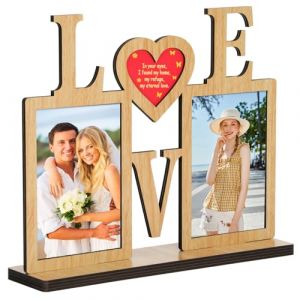 ZEEYUAN Love Cadre photo collage pour photos de 10 x 15 cm - Cadre de table - 10 x 15 cm - Cadeau pour mariage (UK ZeeYuan, neuf)