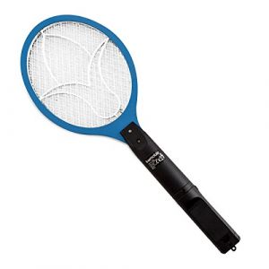 kwmobile Tapette à mouches électrique - Raquette anti mouche moustique insecte volant - Tue mouche efficace avec décharge électrique - Bleu (SX-Commerce, neuf)